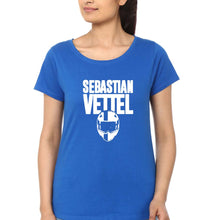 Load image into Gallery viewer, Sebastian Vettel F1 T-Shirt for Women-Royal Blue-Ektarfa.online
