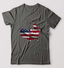 Load image into Gallery viewer, USA America T-Shirt for Men-Charcoal-Ektarfa.online
