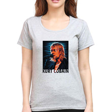 Load image into Gallery viewer, Kurt Cobain T-Shirt for Women-Grey Melange-Ektarfa.online
