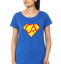Load image into Gallery viewer, Chartered Accountants(CA) T-Shirt for Women-Royal Blue-Ektarfa.online

