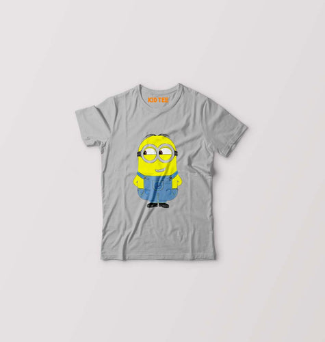 Minion Naughty Kids T-Shirt for Boy/Girl-Grey-Ektarfa.online