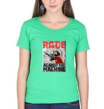 Load image into Gallery viewer, Rage Against The Machine T-Shirt for Women-flag green-Ektarfa.online
