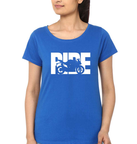 Ride Superbike T-Shirt for Women-Royal Blue-Ektarfa.online