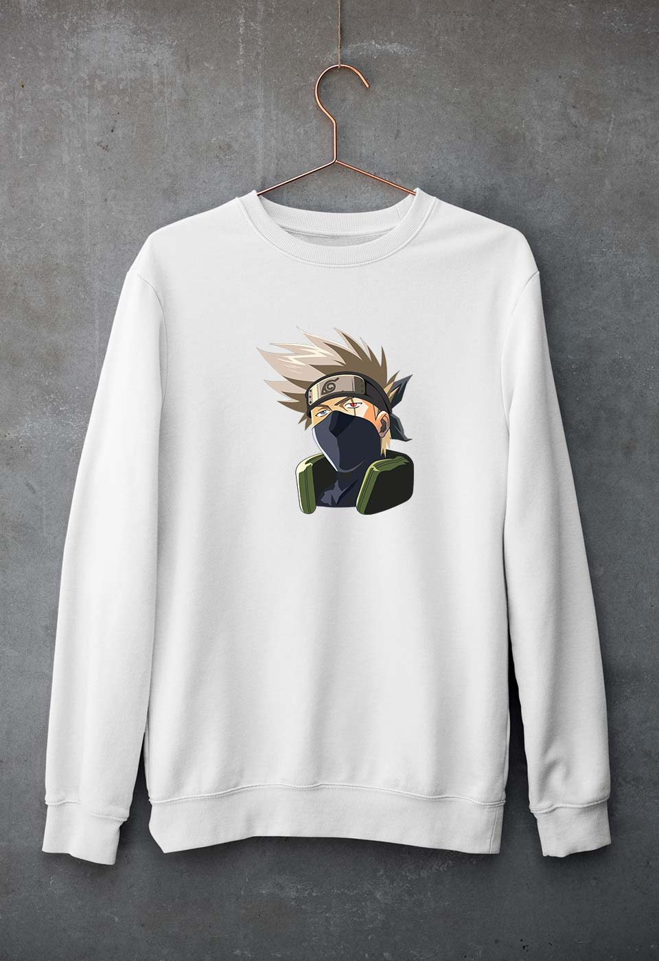 Hatake Kakashi Unisex Sweatshirt for Men/Women-White-Ektarfa.online