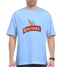 Load image into Gallery viewer, Kingfisher Oversized T-Shirt for Men-Baby Blue-Ektarfa.online
