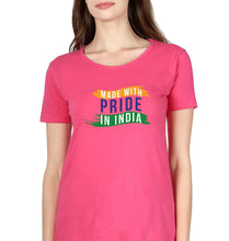 Load image into Gallery viewer, Made in India T-Shirt for Women-Pink-Ektarfa.online
