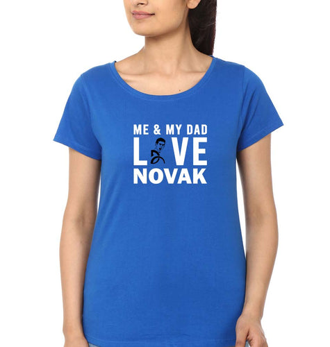 Love Novak Djokovic Tennis T-Shirt for Women-Royal Blue-Ektarfa.online