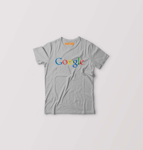 Google Kids T-Shirt for Boy/Girl-Grey-Ektarfa.online