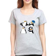 Load image into Gallery viewer, Penguins of Madagascar T-Shirt for Women-Grey Melange-Ektarfa.online
