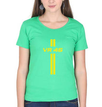 Load image into Gallery viewer, Valentino Rossi(VR 46) T-Shirt for Women-Flag Green-Ektarfa.online
