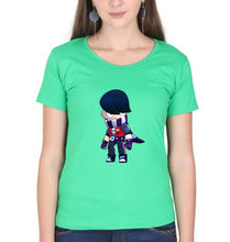 Load image into Gallery viewer, Edgar Brawl Starts T-Shirt for Women-flag green-Ektarfa.online
