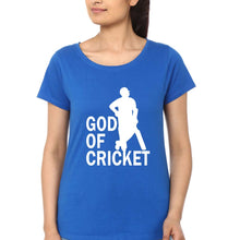 Load image into Gallery viewer, Sachin Tendulkar God T-Shirt for Women-Royal Blue-Ektarfa.online
