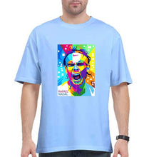 Load image into Gallery viewer, Rafael Nadal (RAFA) Oversized T-Shirt for Men-Baby Blue-Ektarfa.online

