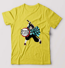 Load image into Gallery viewer, Demon Slayer T-Shirt for Men-Yellow-Ektarfa.online
