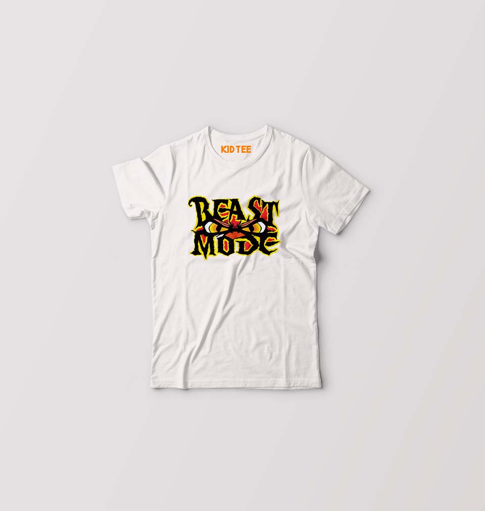 Gym Beast Kids T-Shirt for Boy/Girl-White-Ektarfa.online
