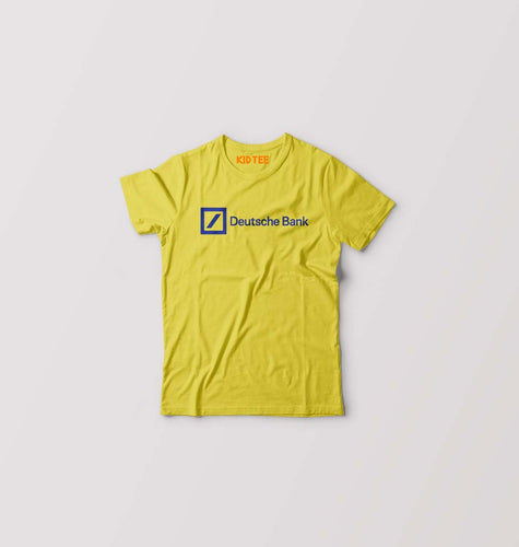 Deutsche Bank Kids T-Shirt for Boy/Girl-Mustard Yellow-Ektarfa.online