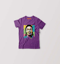 Load image into Gallery viewer, Ronaldinho Kids T-Shirt for Boy/Girl-Purple-Ektarfa.online
