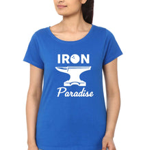 Load image into Gallery viewer, Iron Paradise T-Shirt for Women-Royal Blue-Ektarfa.online
