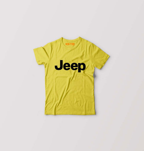 Jeep Kids T-Shirt for Boy/Girl-Yellow-Ektarfa.online