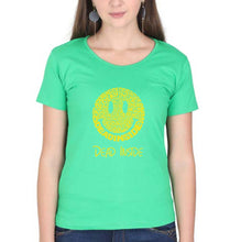 Load image into Gallery viewer, Dead Inside Emoji T-Shirt for Women-Flag Green-Ektarfa.online
