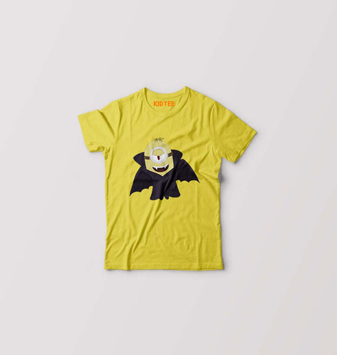 Minion Vampire Kids T-Shirt for Boy/Girl-Yellow-Ektarfa.online