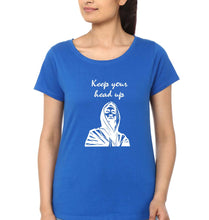 Load image into Gallery viewer, Tupac Shakur T-Shirt for Women-Royal Blue-Ektarfa.online
