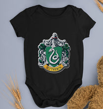 Load image into Gallery viewer, Slytherin Harry Potter Kids Romper For Baby Boy/Girl-0-5 Months(18 Inches)-Black-Ektarfa.online
