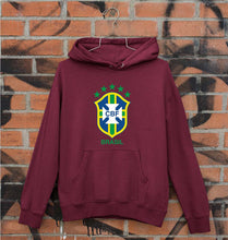 Load image into Gallery viewer, Brazil Football Unisex Hoodie for Men/Women-Maroon-Ektarfa.online
