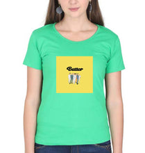 Load image into Gallery viewer, BTS Butter T-Shirt for Women-flag green-Ektarfa.online
