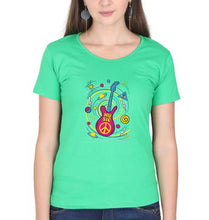 Load image into Gallery viewer, Psychedelic Music T-Shirt for Women-flag green-Ektarfa.online
