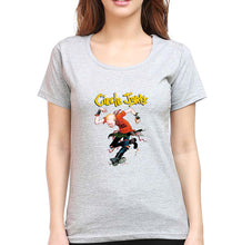 Load image into Gallery viewer, Circle Jerks T-Shirt for Women-Grey Melange-Ektarfa.online
