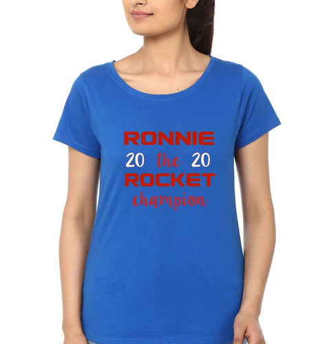Ronnie O'Sullivan Snooker T-Shirt for Women-Royal Blue-Ektarfa.online