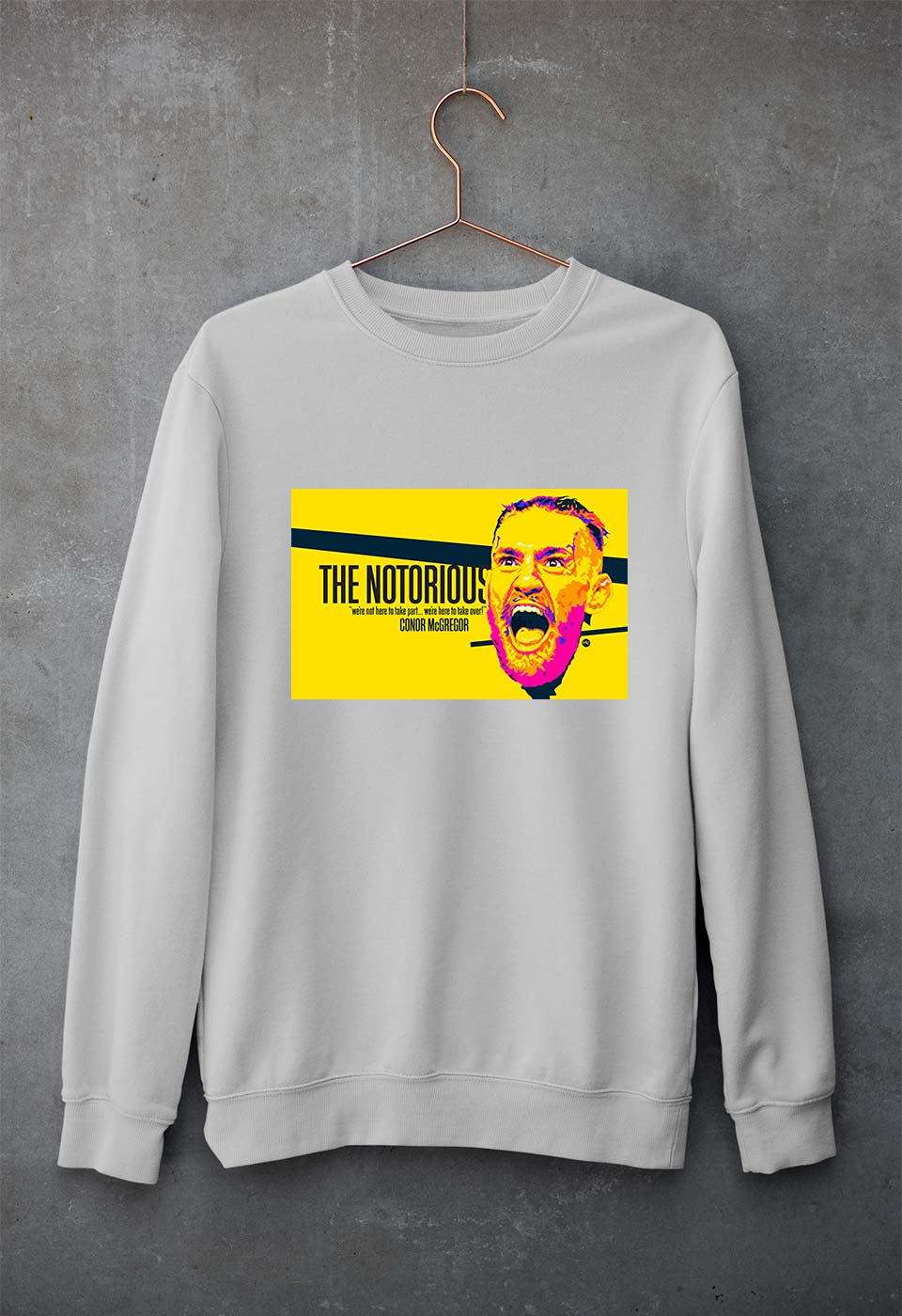 Conor McGregor UFC MMA Unisex Sweatshirt for Men/Women-Grey Melange-Ektarfa.online