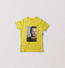 Load image into Gallery viewer, Shane Warne Kids T-Shirt for Boy/Girl-Yellow-Ektarfa.online
