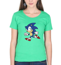 Load image into Gallery viewer, Sonic T-Shirt for Women-flag green-Ektarfa.online
