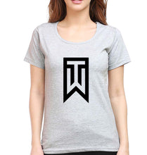 Load image into Gallery viewer, Tiger Woods Golf T-Shirt for Women-Grey Melange-Ektarfa.online
