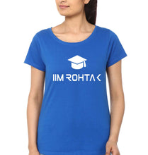 Load image into Gallery viewer, IIM Rohtak T-Shirt for Women-Royal Blue-Ektarfa.online
