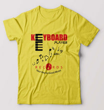 Load image into Gallery viewer, Piano Keyboard T-Shirt for Men-Yellow-Ektarfa.online
