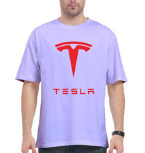 Load image into Gallery viewer, Tesla Oversized T-Shirt for Men-Lavender-Ektarfa.online
