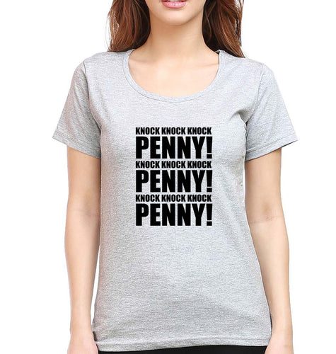 the big bang theory Penny T-Shirt for Women-Grey Melange-Ektarfa.online