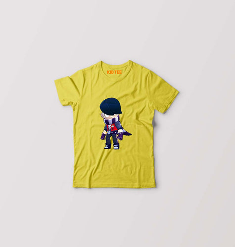 Edgar Brawl Starts Kids T-Shirt for Boy/Girl-Mustard Yellow-Ektarfa.online