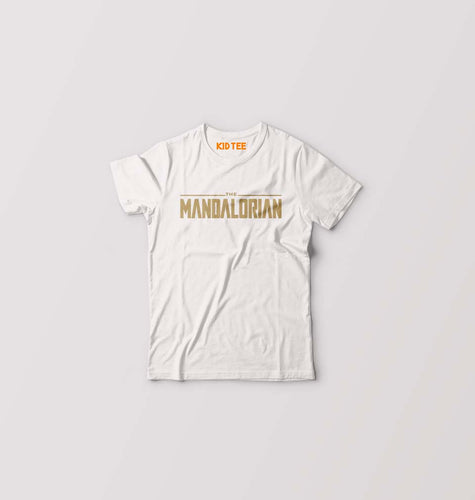 The Mandalorian Kids T-Shirt for Boy/Girl-White-Ektarfa.online