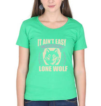Load image into Gallery viewer, Wolf T-Shirt for Women-flag green-Ektarfa.online
