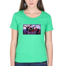 Load image into Gallery viewer, Spiderman Superhero T-Shirt for Women-flag green-Ektarfa.online
