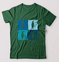 Load image into Gallery viewer, Penguins T-Shirt for Men-Bottle Green-Ektarfa.online
