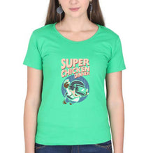 Load image into Gallery viewer, PUBG Super Chicken Dinner T-Shirt for Women-flag green-Ektarfa.online
