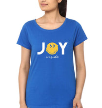Load image into Gallery viewer, Joy Emoji T-Shirt for Women-Royal Blue-Ektarfa.online
