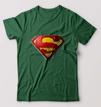 Load image into Gallery viewer, Superman Superhero T-Shirt for Men-Bottle Green-Ektarfa.online
