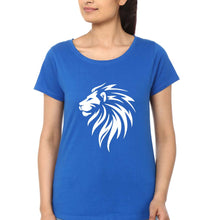 Load image into Gallery viewer, Lion T-Shirt for Women-Royal Blue-Ektarfa.online
