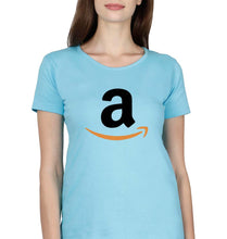 Load image into Gallery viewer, Amazon T-Shirt for Women-Light Blue-Ektarfa.online
